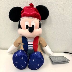Disney Parks Epcot France Mickey Mouse Dressed Up Plush - NEW